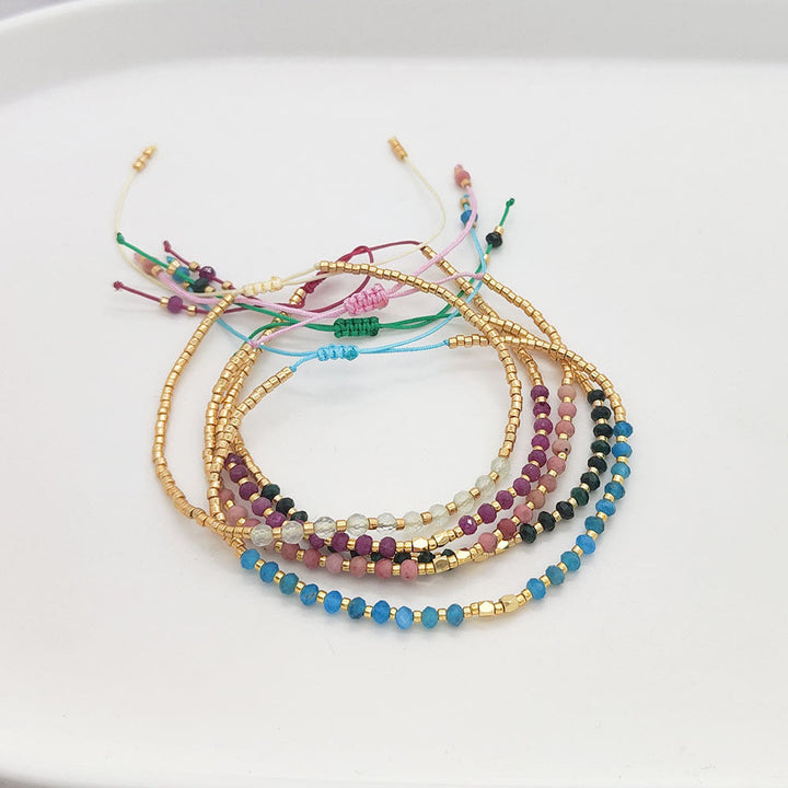 Bracelet Olivenorma en petites perles de cristal naturel