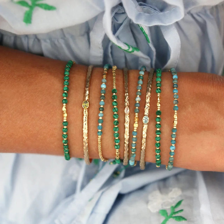 Bracelet Olivenorma en petites perles de cristal naturel