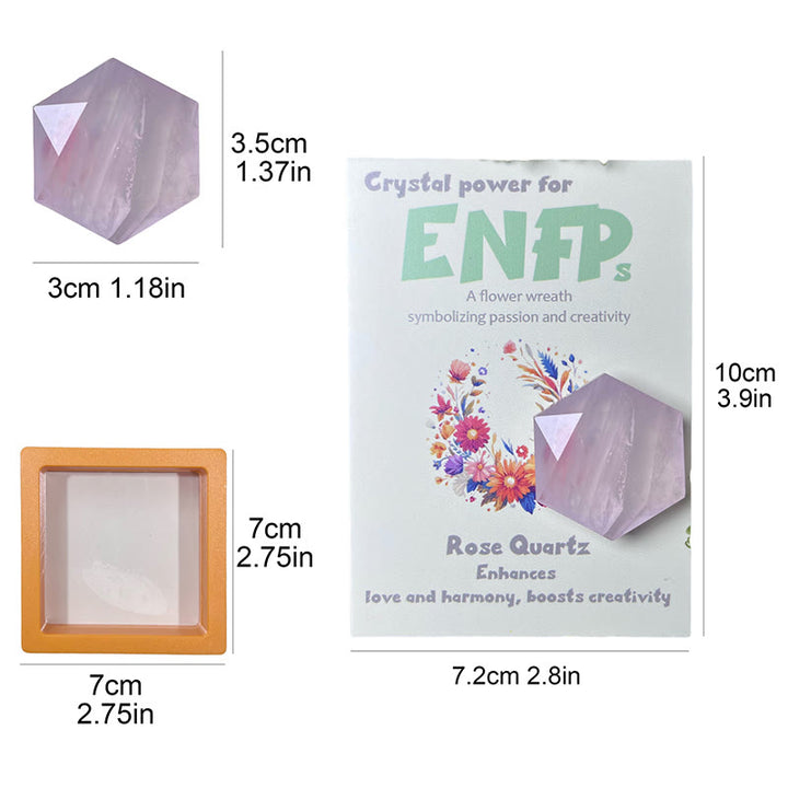 Ornements en cristal de gemme MBTI Olivenorma en pierre naturelle