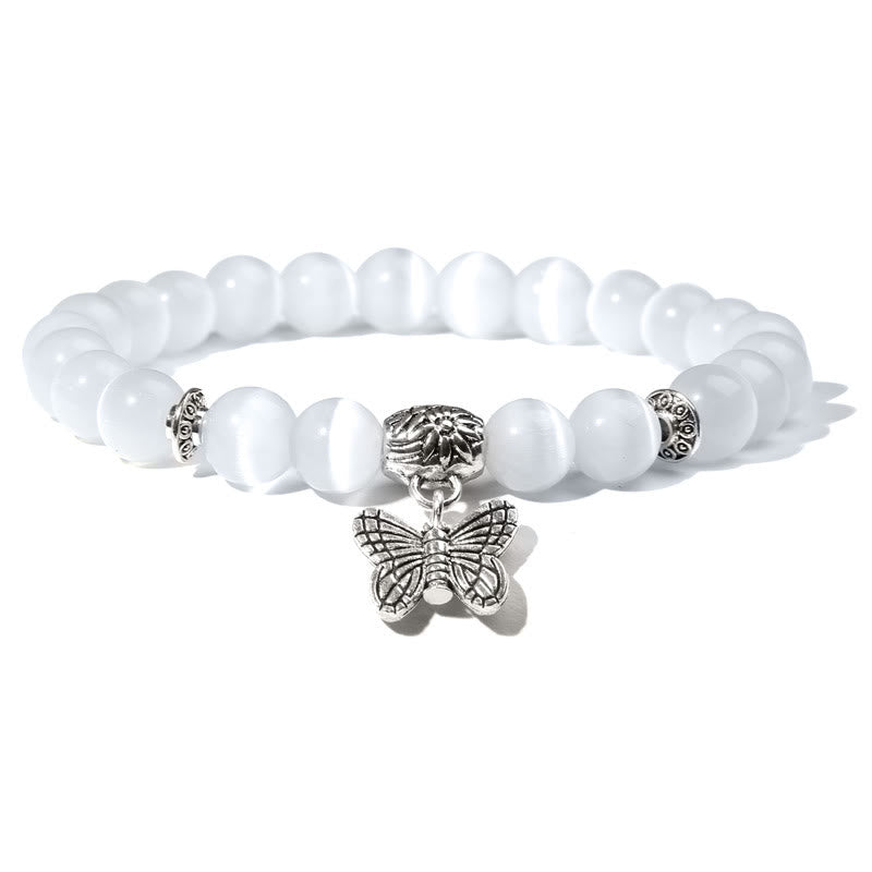 Bracelet à breloques papillon en turquoise naturelle Olivenorma