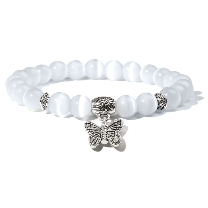 Bracelet à breloques papillon en turquoise naturelle Olivenorma