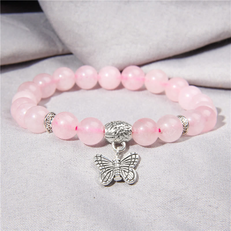 Bracelet à breloques papillon en turquoise naturelle Olivenorma