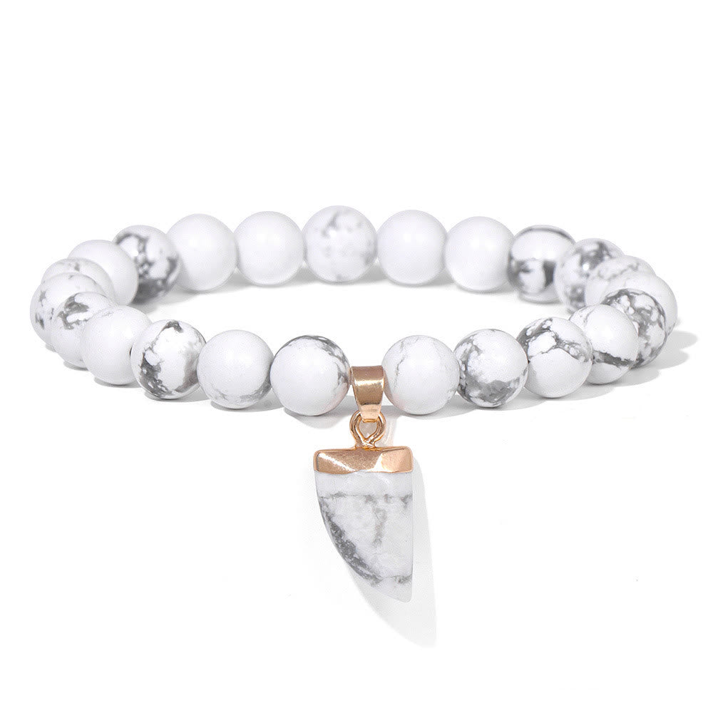 Bracelet de guérison en perles rondes polies en pierre naturelle Olivenorma