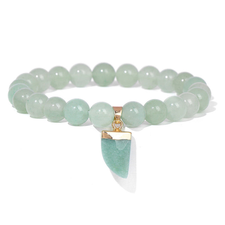 Bracelet de guérison en perles rondes polies en pierre naturelle Olivenorma