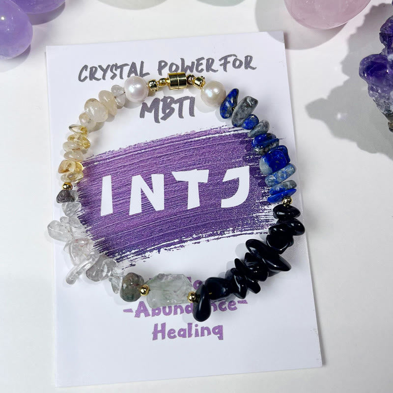 Bracelet de personnalité en cristal naturel MBTI Olivenorma