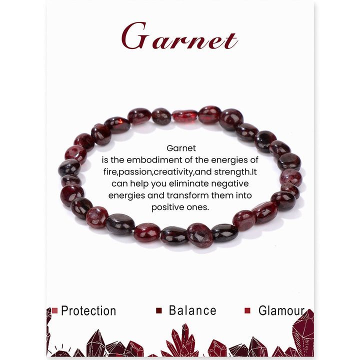 Bracelet de guérison ajustable en pierres précieuses irrégulières Olivenorma