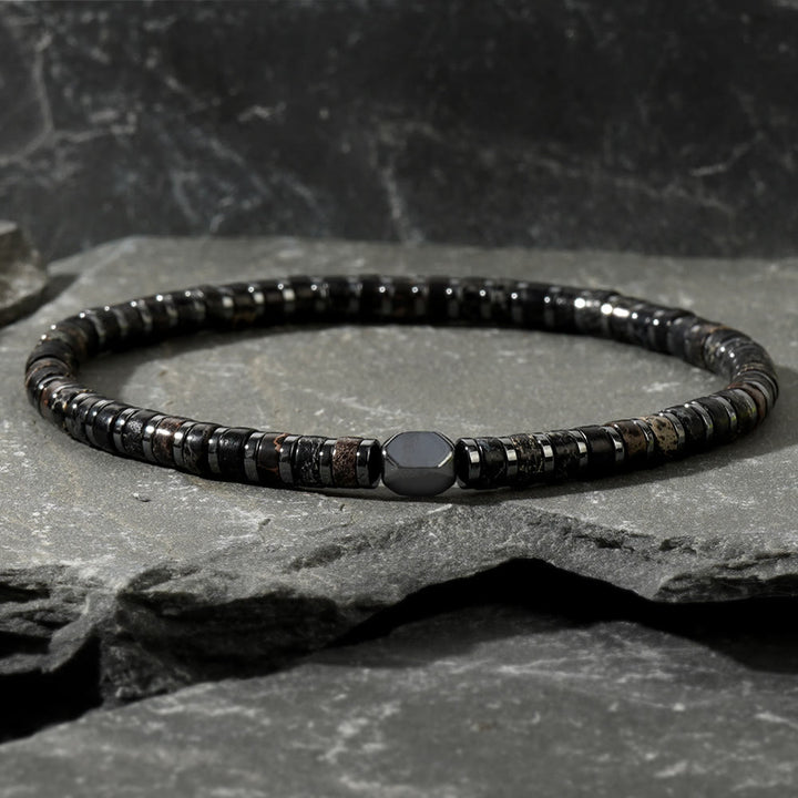 Bracelet en perles de pierre naturelle de Bohème Olivenorma