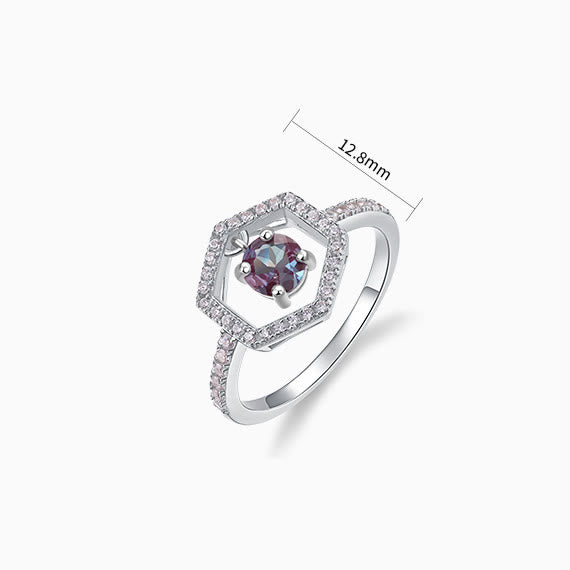 Bague pendentif en alexandrite naturelle Olivenorma
