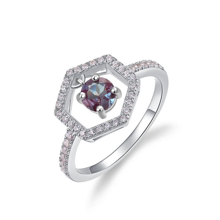 Bague pendentif en alexandrite naturelle Olivenorma