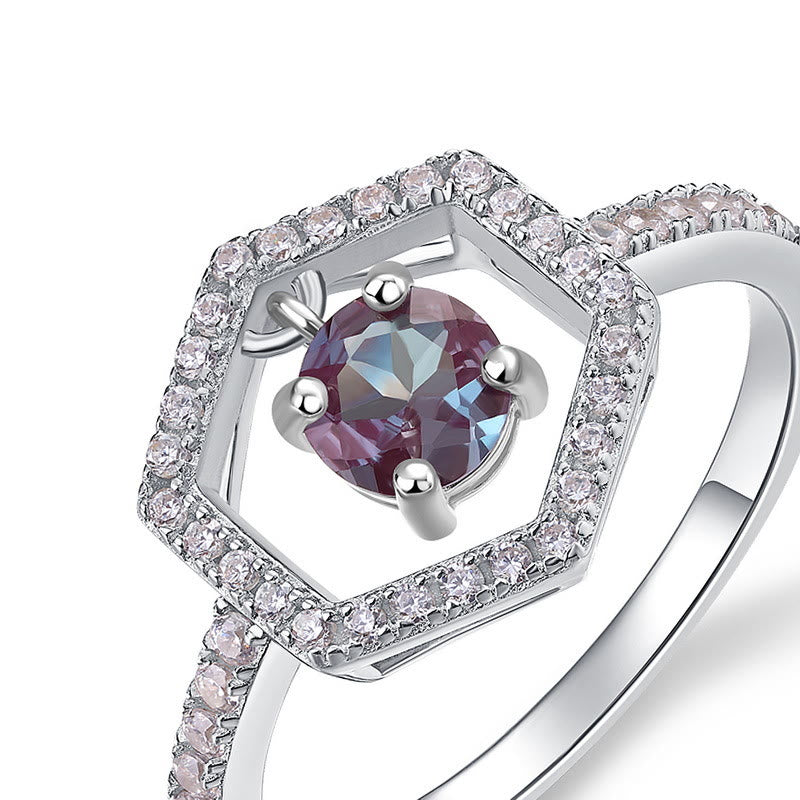 Bague pendentif en alexandrite naturelle Olivenorma