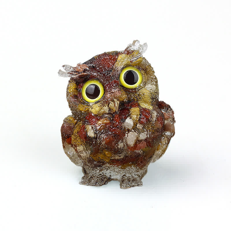 Figurine de hibou en cristal Olivenorma Wise Guardian, décoration en pierre précieuse - Cœur jaune - 2,08 po (L) * 1,57 po (l) * 1,45 po (H) - image 70