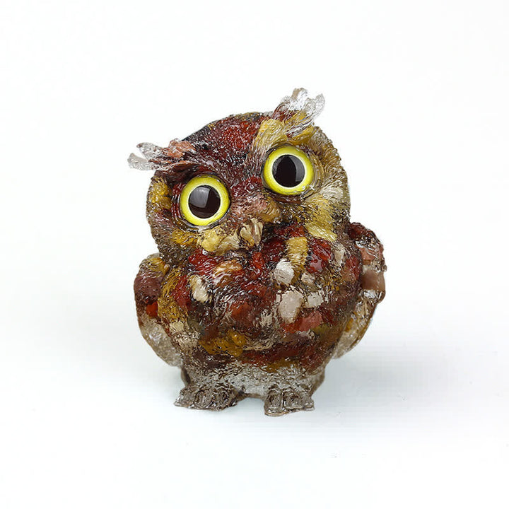 Figurine de hibou en cristal Olivenorma Wise Guardian, décoration en pierre précieuse - Cœur jaune - 2,08 po (L) * 1,57 po (l) * 1,45 po (H) - image 70