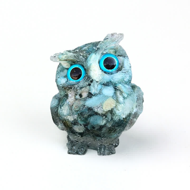 Figurine de hibou en cristal Olivenorma Wise Guardian, décoration en pierre précieuse - Larimar - 2,08 po (L) * 1,57 po (l) * 1,45 po (H) - image 83