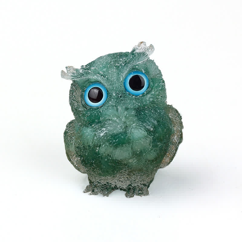 Figurine de hibou en cristal Olivenorma Wise Guardian, décoration en pierre précieuse - Aventurine verte - 2,08 po (L) * 1,57 po (l) * 1,45 po (H) - image 68