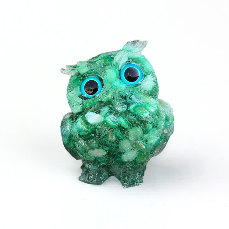 Figurine de hibou en cristal Olivenorma Wise Guardian, décoration en pierre précieuse - Malachite - 2,08 po (L) * 1,57 po (l) * 1,45 po (H) - image 77