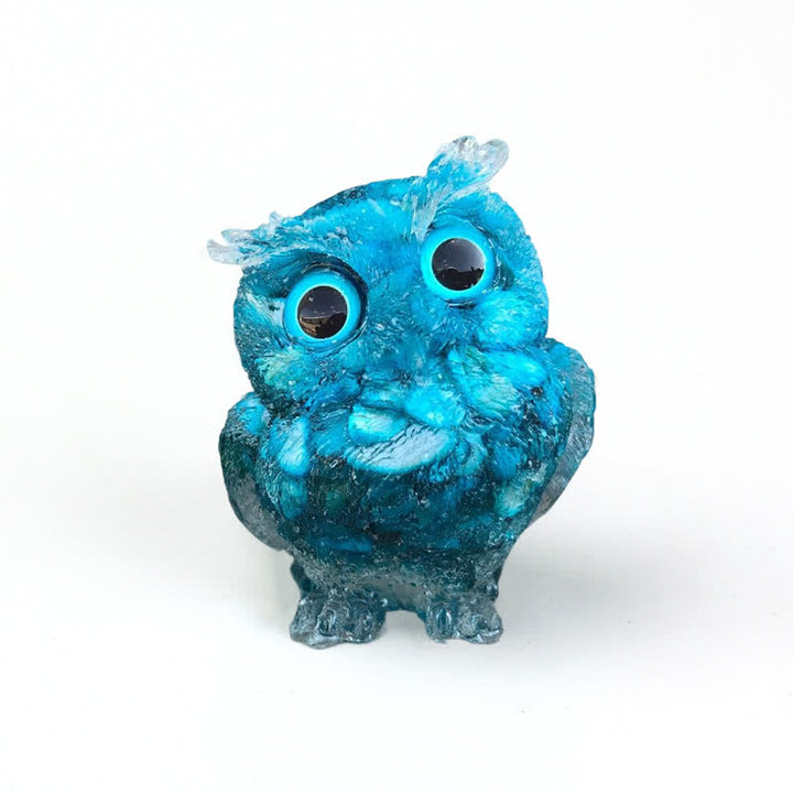 Figurine de hibou en cristal Olivenorma Wise Guardian, décoration en pierre précieuse - Apatite bleue - 2,08 po (L) * 1,57 po (l) * 1,45 po (H) - image 79