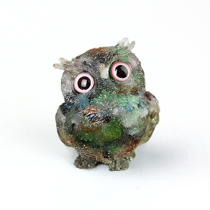 Figurine de hibou en cristal Olivenorma Wise Guardian, décoration en pierre précieuse - Pierre œil-de-chat - 2,08 po (L) * 1,57 po (l) * 1,45 po (H) - image 10