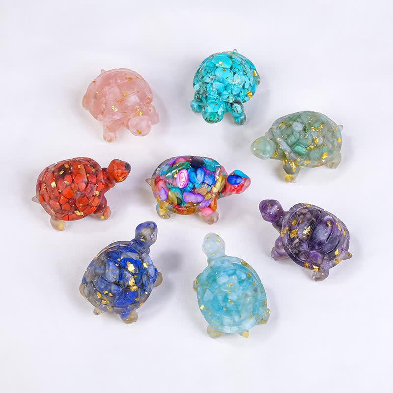 Colle de gravier en cristal Olivenorma Décoration en pierres précieuses pour petite tortue - image 2