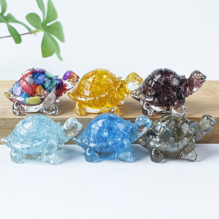 Colle de gravier en cristal Olivenorma Décoration en pierres précieuses pour petite tortue - image 75