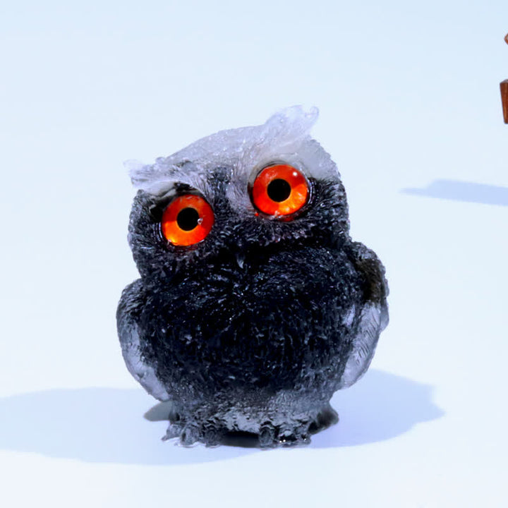 Figurine de hibou en cristal Olivenorma Wise Guardian, décoration en pierre précieuse - Cristal clair et obsidienne - 2,08 po (L) * 1,57 po (l) * 1,45 po (H) - image 85