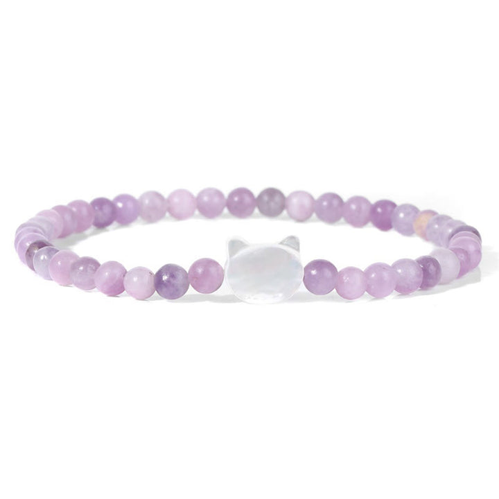 Bracelet en perles de pierre naturelle Olivenorma chaton Nacre 4mm