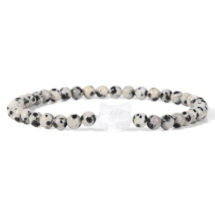 Bracelet en perles de pierre naturelle Olivenorma chaton Nacre 4mm