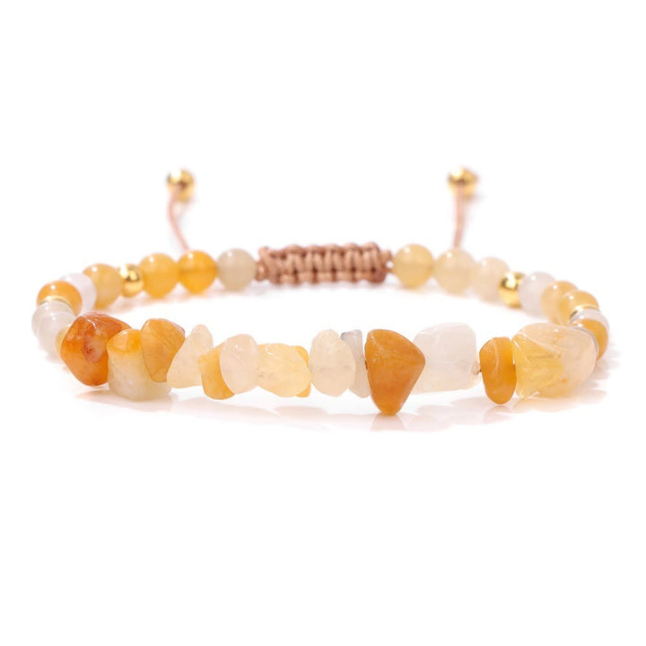 Bracelet à cordon en perles de pierre naturelle irrégulières Olivenorma