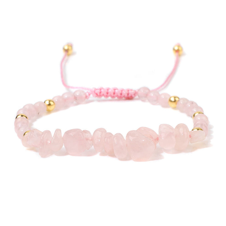 Bracelet à cordon en perles de pierre naturelle irrégulières Olivenorma