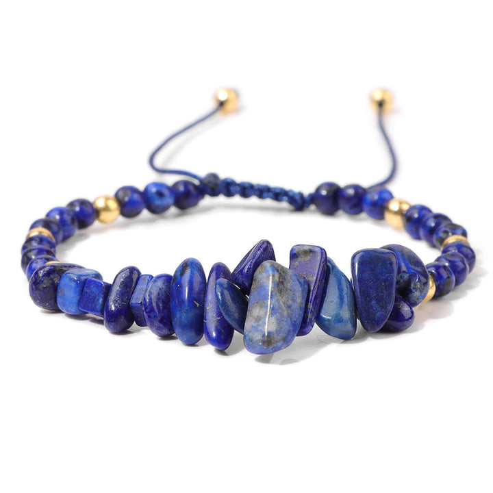 Bracelet à cordon en perles de pierre naturelle irrégulières Olivenorma
