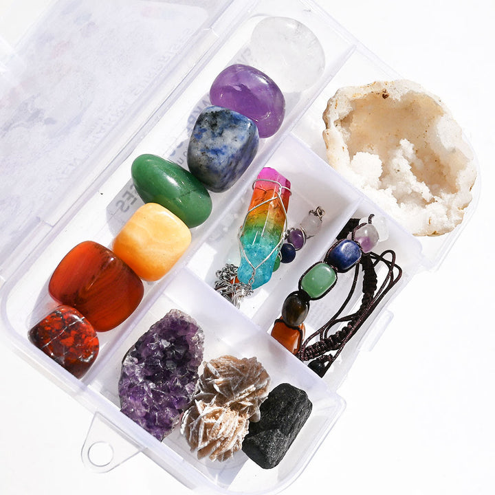 Coffret de décorations en cristal énergétique Olivenorma