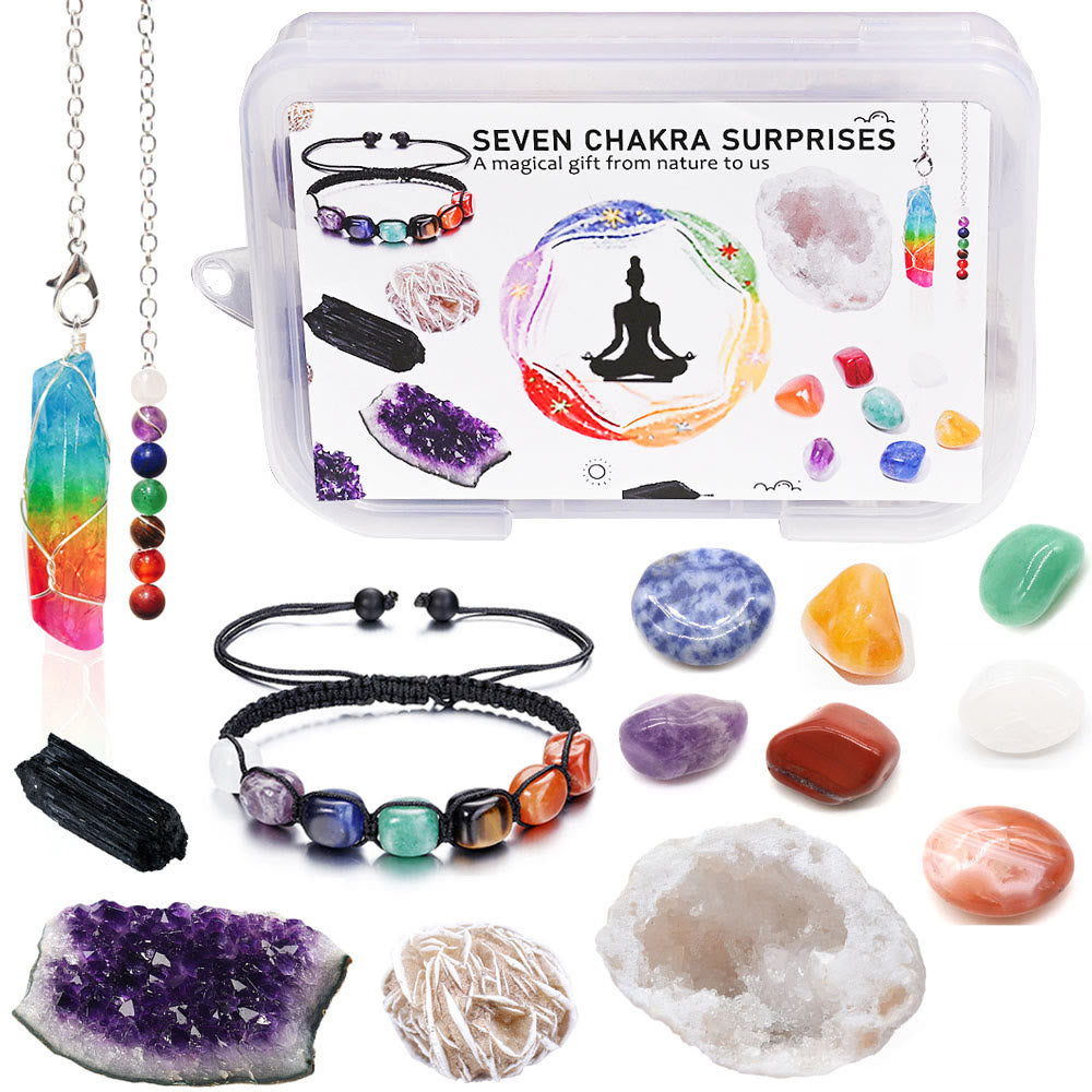 Coffret de décorations en cristal énergétique Olivenorma