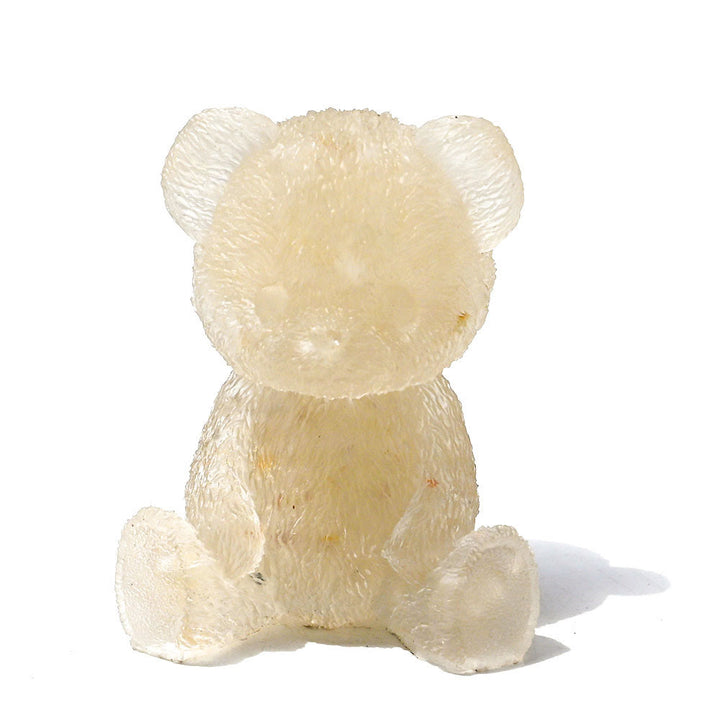 Décoration en pierre précieuse en forme d'ours en cristal époxy Olivenorma