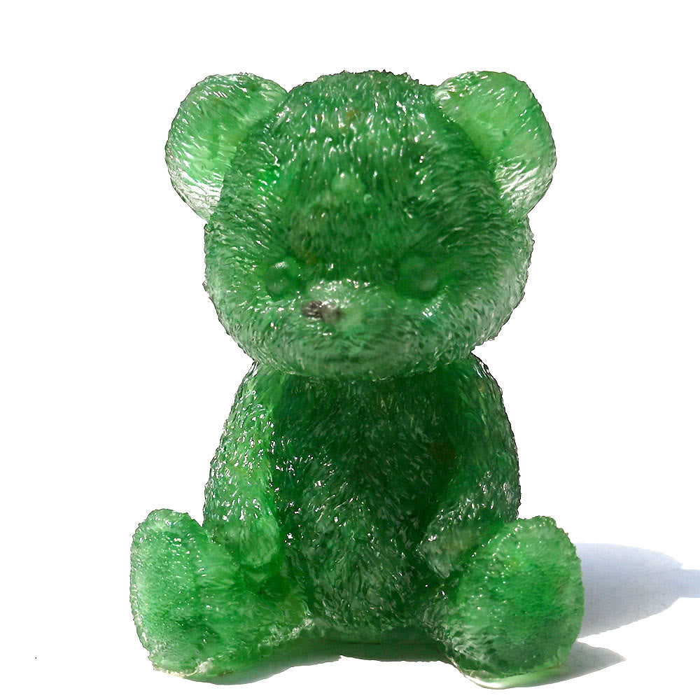 Décoration en pierre précieuse en forme d'ours en cristal époxy Olivenorma