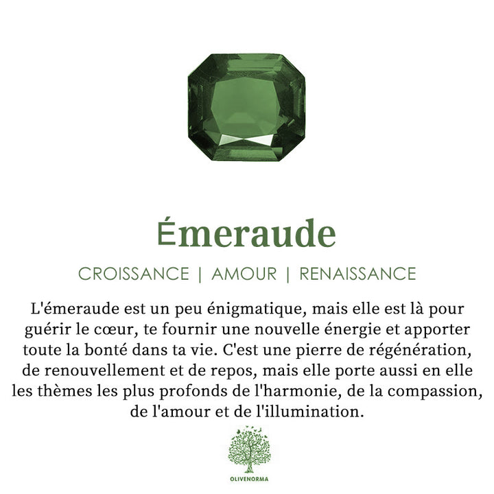 Collier en acier inoxydable avec pierre de naissance et runes du zodiaque Olivenorma - image 10