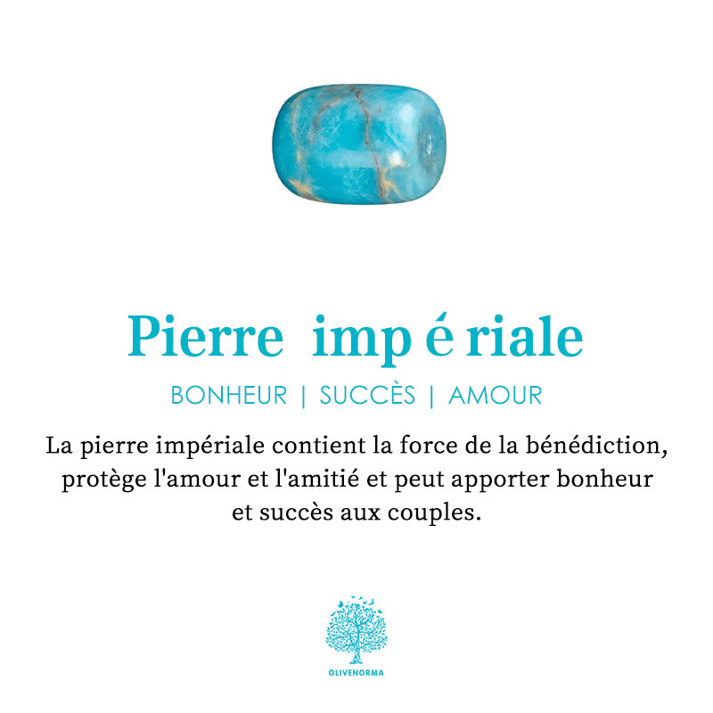 Bracelet Arbre de vie en pierre empereur Olivenorma