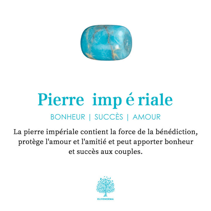 Bracelet Arbre de vie en pierre empereur Olivenorma