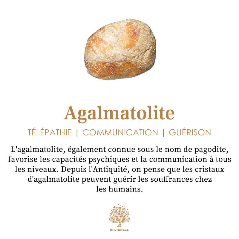 Bracelet enroulé en pierre naturelle d'agalmatolite rose empereur Olivenorma 