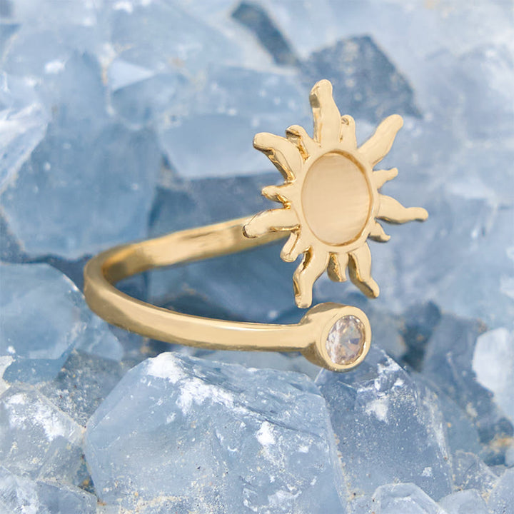 Bague en pierre d'opale rose œil de chat avec éclat de soleil Olivenorma