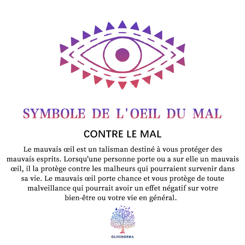 Bracelet Olivenorma en similicuir motif léopard avec zircon et mauvais œil