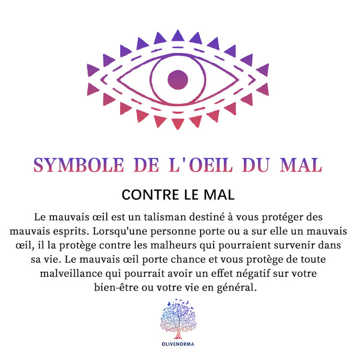 Bracelet Olivenorma en similicuir motif léopard avec zircon et mauvais œil