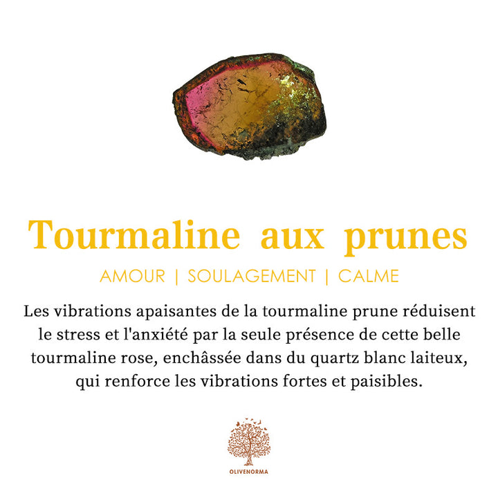 Bracelet pendentif mauvais œil en perles de pierre naturelle Olivenorma