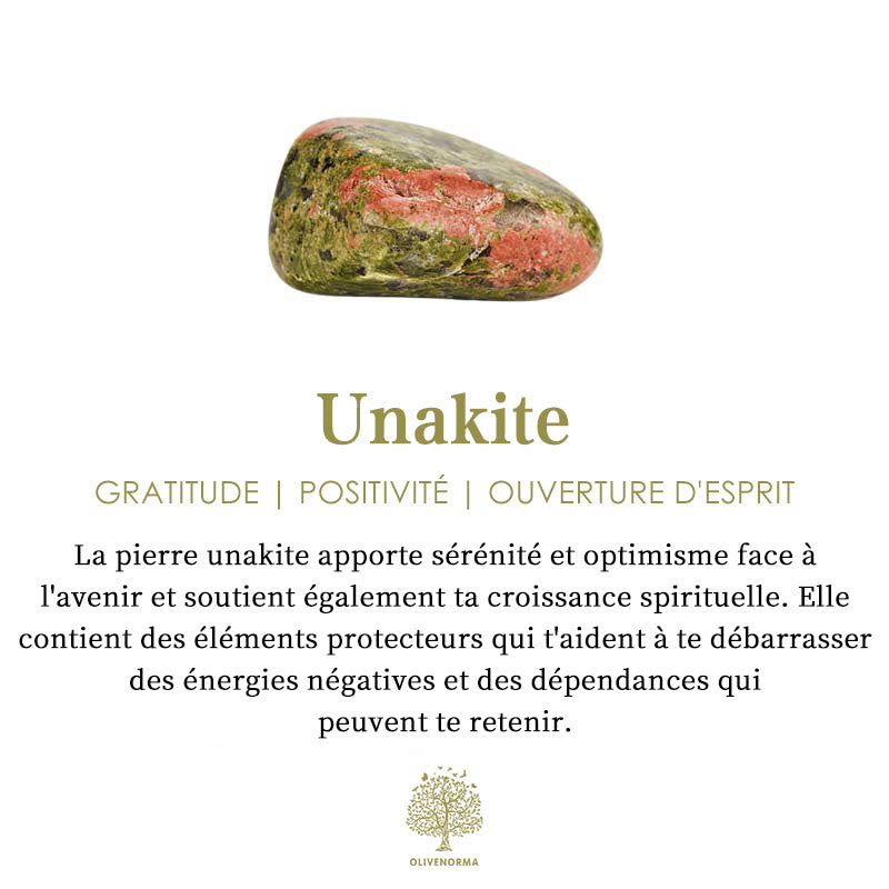 Bracelet pendentif mauvais œil en perles de pierre naturelle Olivenorma