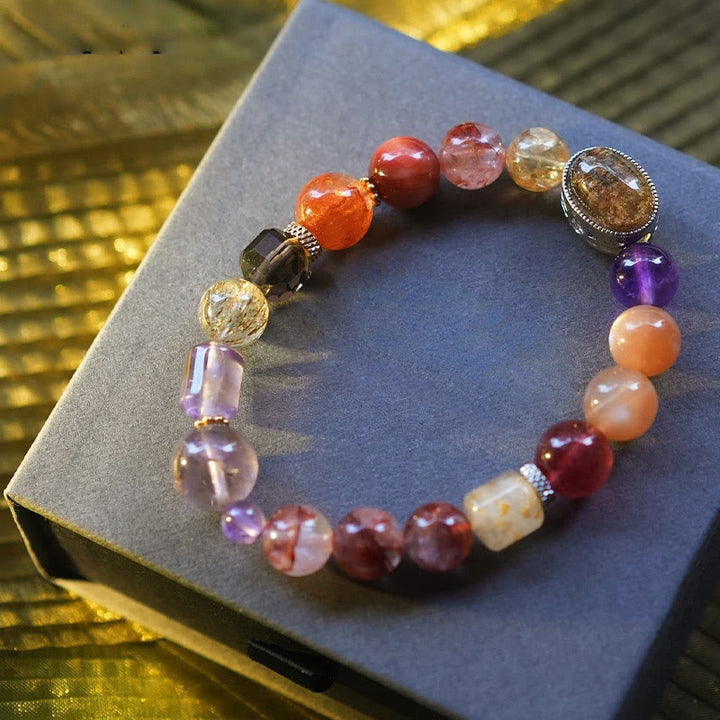 Bracelet en perles de pierre naturelle Olivenorma "Lucky Koi"