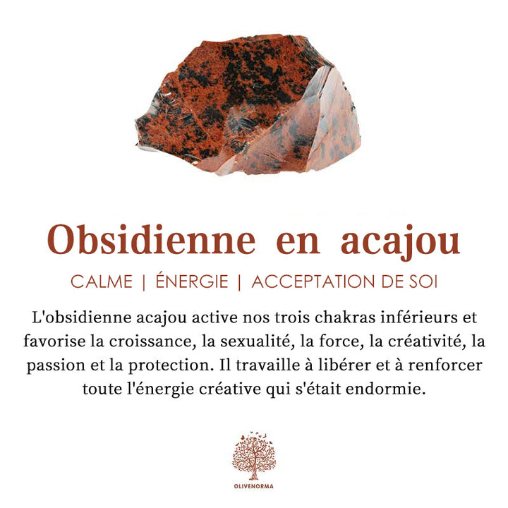 Bracelet long en perles de cristal et pierres naturelles Olivenorma - image 18