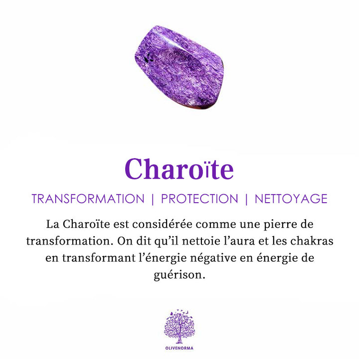 Bracelet long en perles de cristal et pierres naturelles Olivenorma