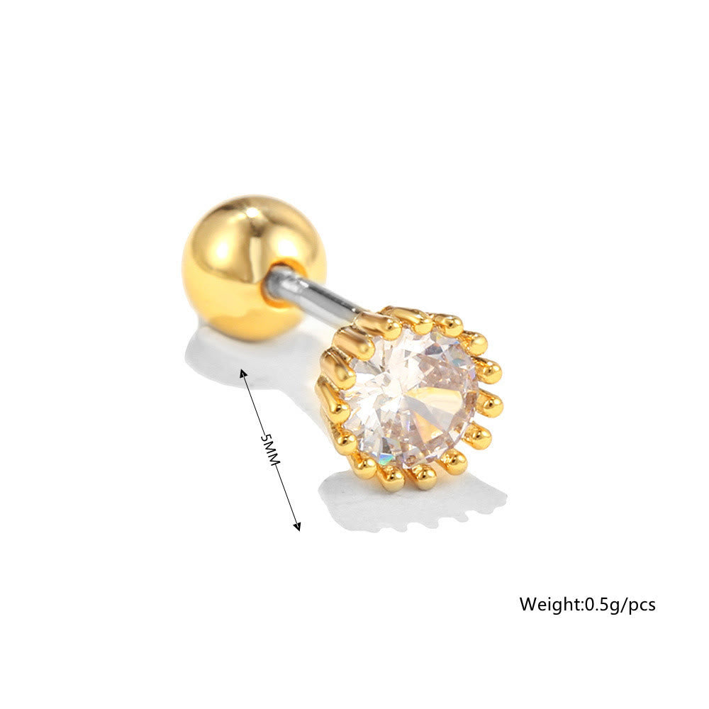 Boucles d'oreilles Olivenorma en zircon opale rose à coupe coeur ravissante - image 13