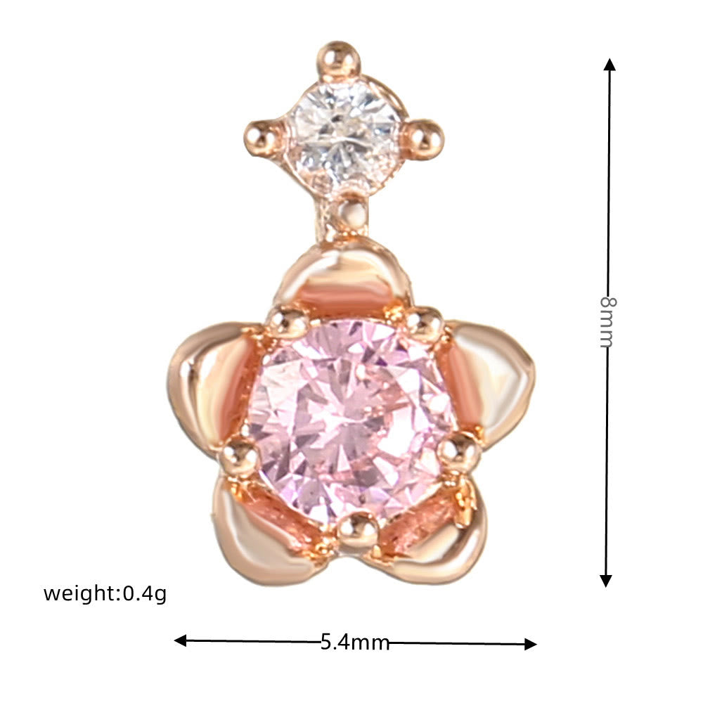 Boucles d'oreilles Olivenorma en zircon opale rose à coupe coeur ravissante - image 21