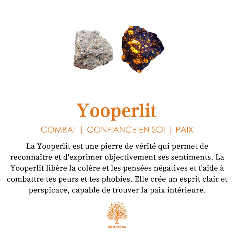 Bracelet en perles de yooperlite naturelle Olivenorma de 6 à 12 mm