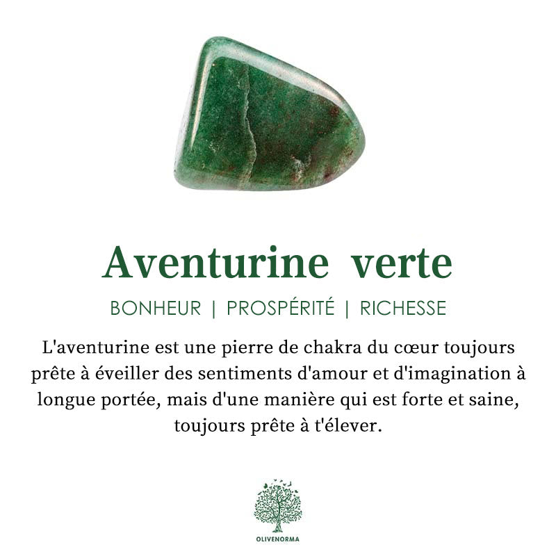 Bracelet de guérison en perles rondes polies en pierre naturelle Olivenorma