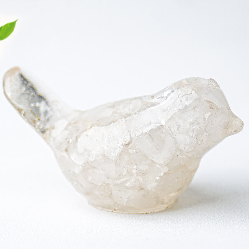 Sculpture d'oiseau en cristal naturel Olivenorma Décoration en pierres précieuses - Cristal clair - Petit : 3 x 2 cm - image 37